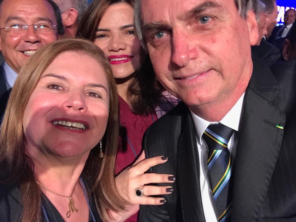 Prefeita Marilete E Presidente Bolsonaro Se Encontram Na XXII Marcha