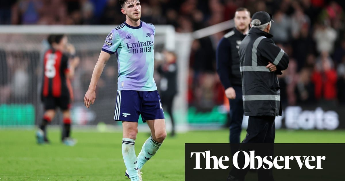 Arsenal deixou de contar o custo da ingenuidade contra o Bournemouth, diz Declan Rice | Arsenal