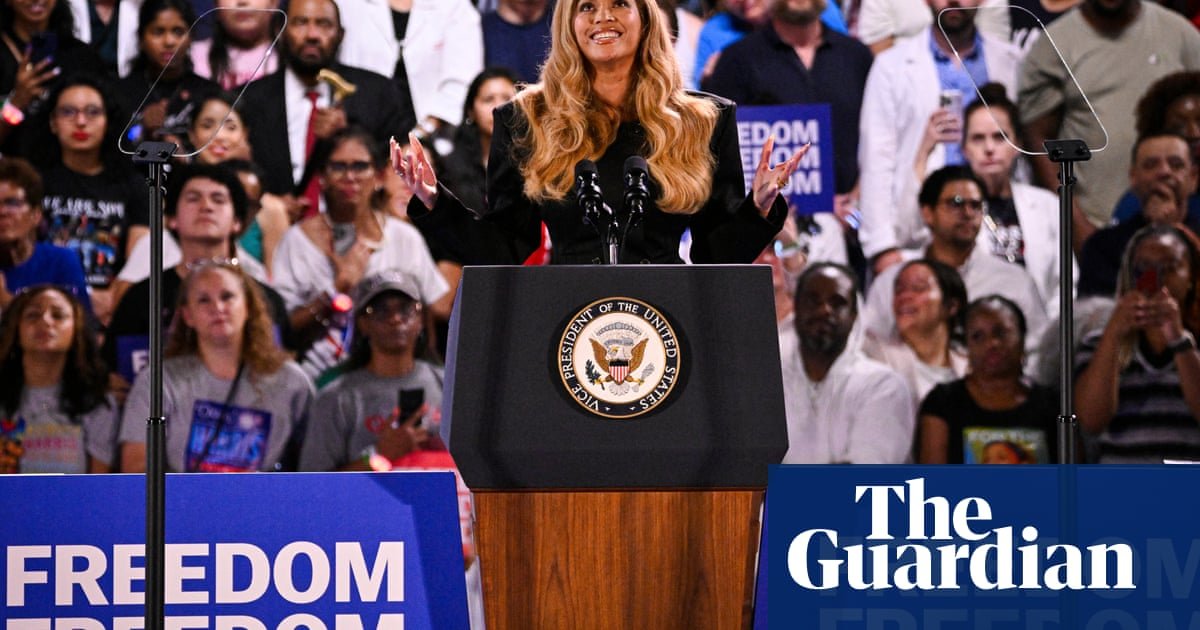 Beyoncé traz o poder das estrelas para o comício de Harris no Texas com a lei do aborto em destaque | Kamala Harris
