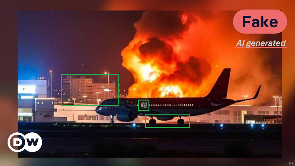 Imagens de IA em vez de ataque real ao aeroporto de Beirute – DW – 23/10/2024