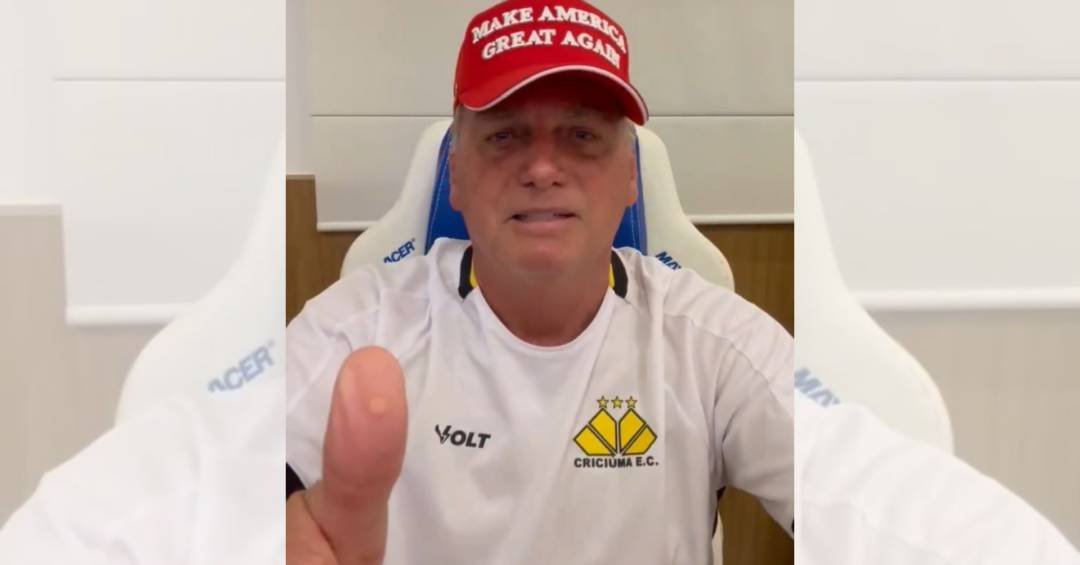 Bolsonaro grava vídeo em apoio a Trump e diz estar...