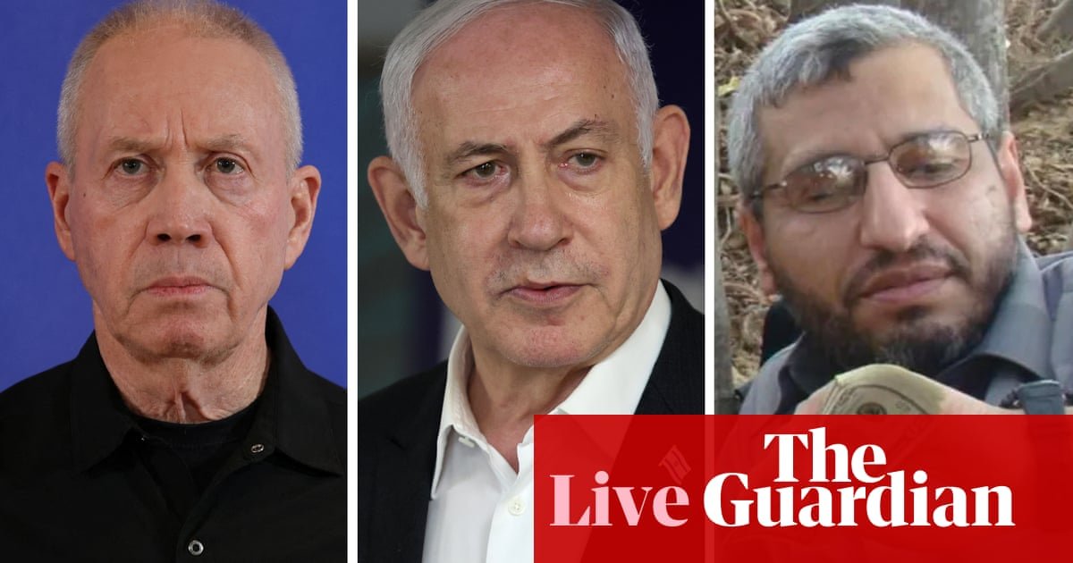 TPI emite mandados de prisão para Benjamin Netanyahu, Yoav Gallant e Mohamed Deif por supostos crimes de guerra – Oriente Médio ao vivo | Guerra Israel-Gaza