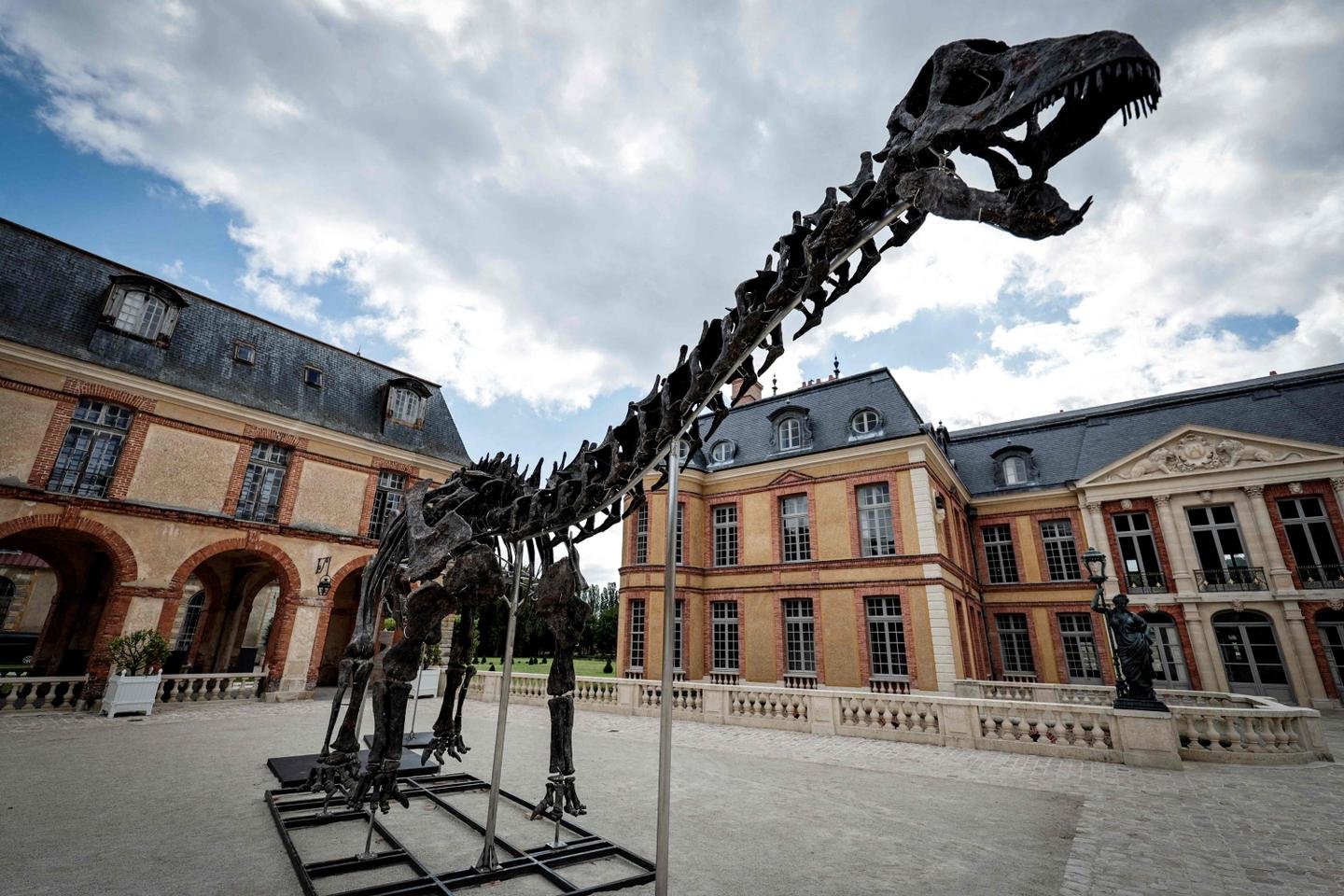 Um esqueleto de dinossauro gigante vendido por 6 milhões de euros em Yvelines
