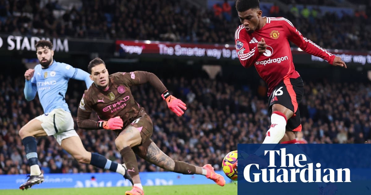 Amad Diallo sela vitória tardia do Manchester United no derby para surpreender o City | Primeira Liga