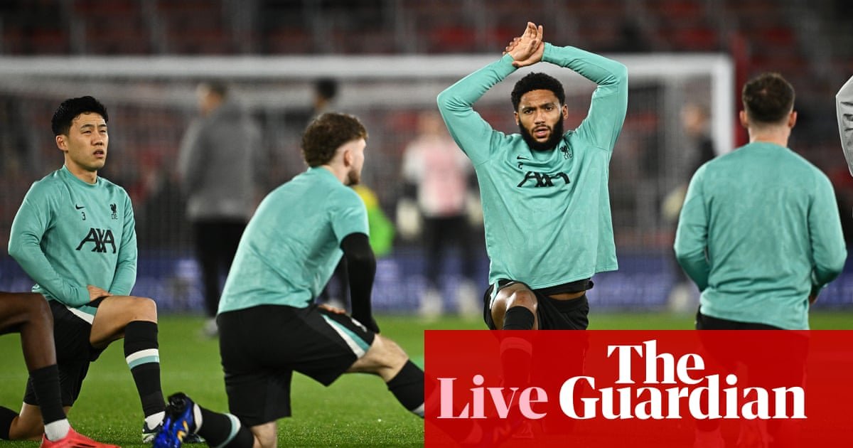 Southampton x Liverpool: quartas de final da Carabao Cup – ao vivo | Copa Carabão