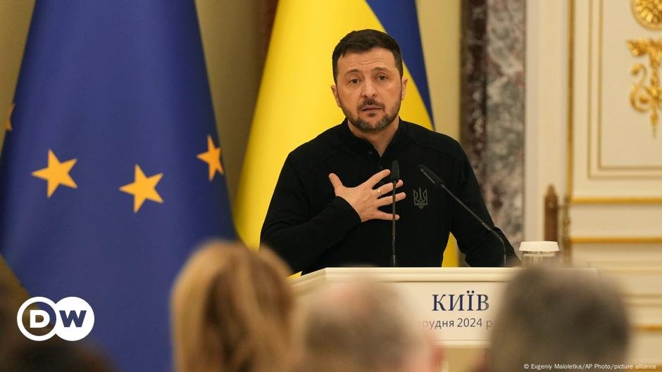 Zelenskyy na Europa para negociações – DW – 18/12/2024