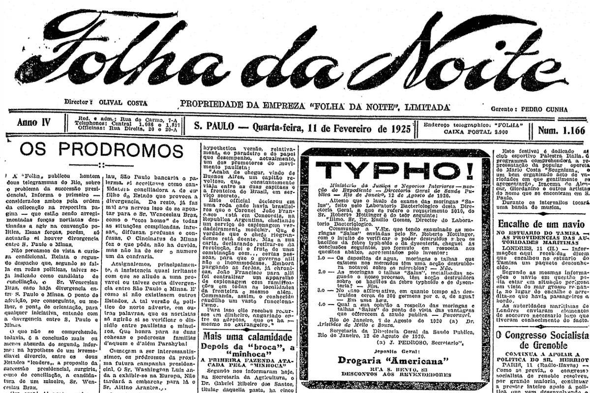 1925: Acusados no caso da Revolta de 24 reclamam de maus-tratos - 10/02/2025 - Banco de Dados