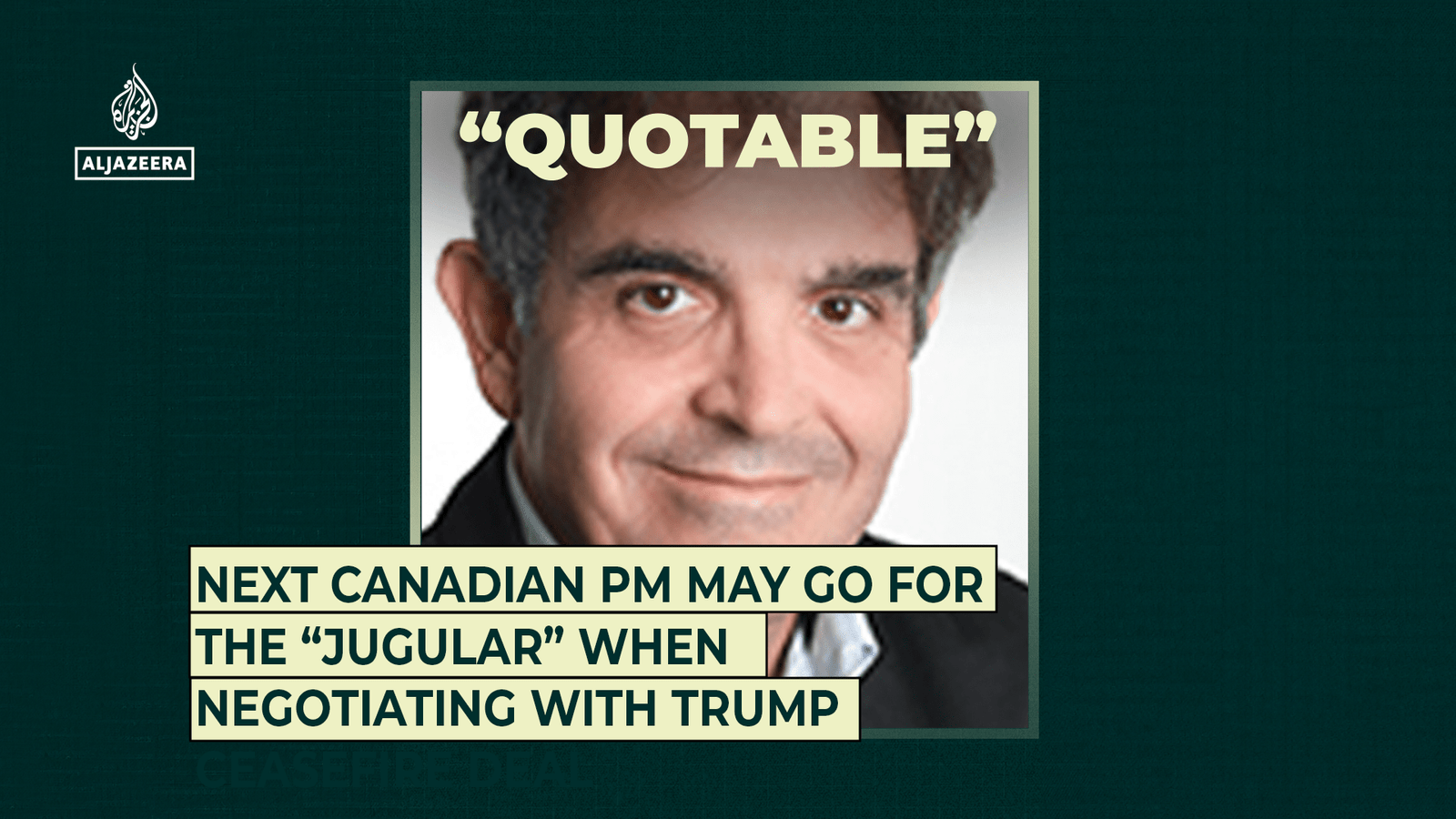 Próximo PM canadense pode ir para a "jugular" ao negociar com Trump